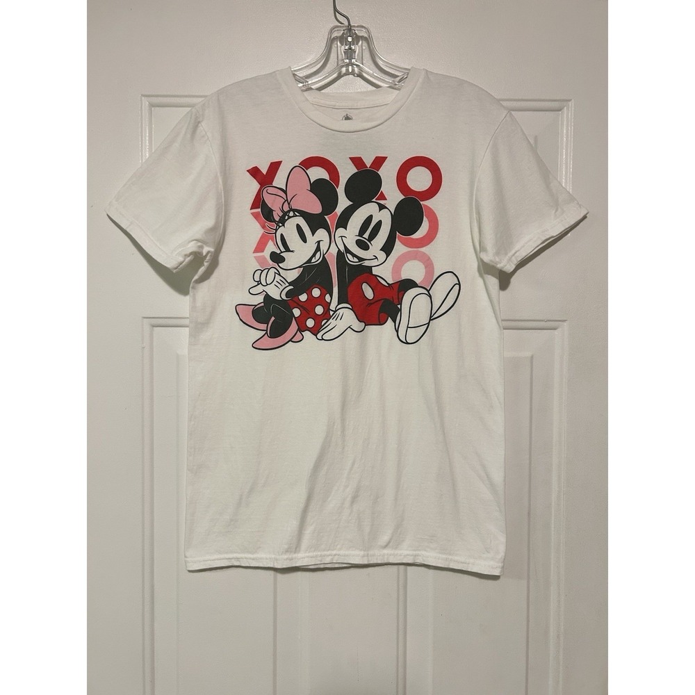 Disney‎ Mickey Minnie Love Valentines Day XOXO T-Shirt Adult Unisex Large S